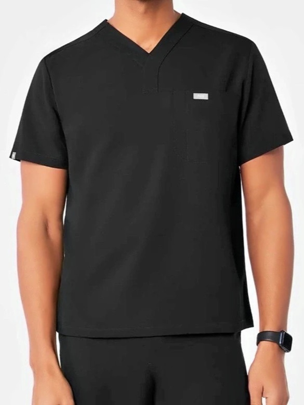FIGS Technical Collection Black Scrub Top Size 3XL